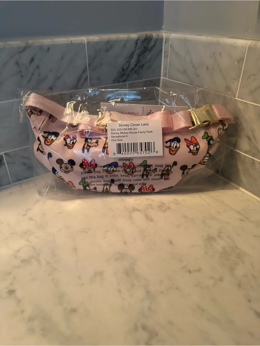Stoney Clover Lane Pink Disney Character Repeat Belt Bag - Picture 2 of 2
